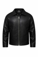 Black leather jacket